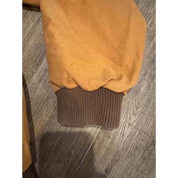 Kakadu Traders Australia Jacket Leather  Trim Tan Mens Canvas Bomber L/XL - Picture 7 of 9